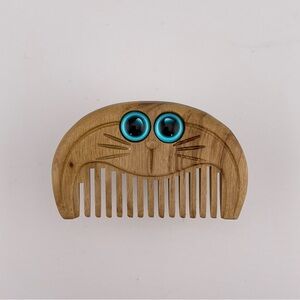 Tiny Wood Comb 2.75” x 1.5” Great For Dolls, Purse, Or Pets